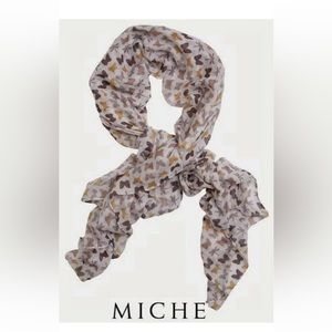 Miche Serena scarf with butterflies nwt 40” x 70”